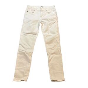 Paige skyline ankle peg skinny white denim, jeans, size 28